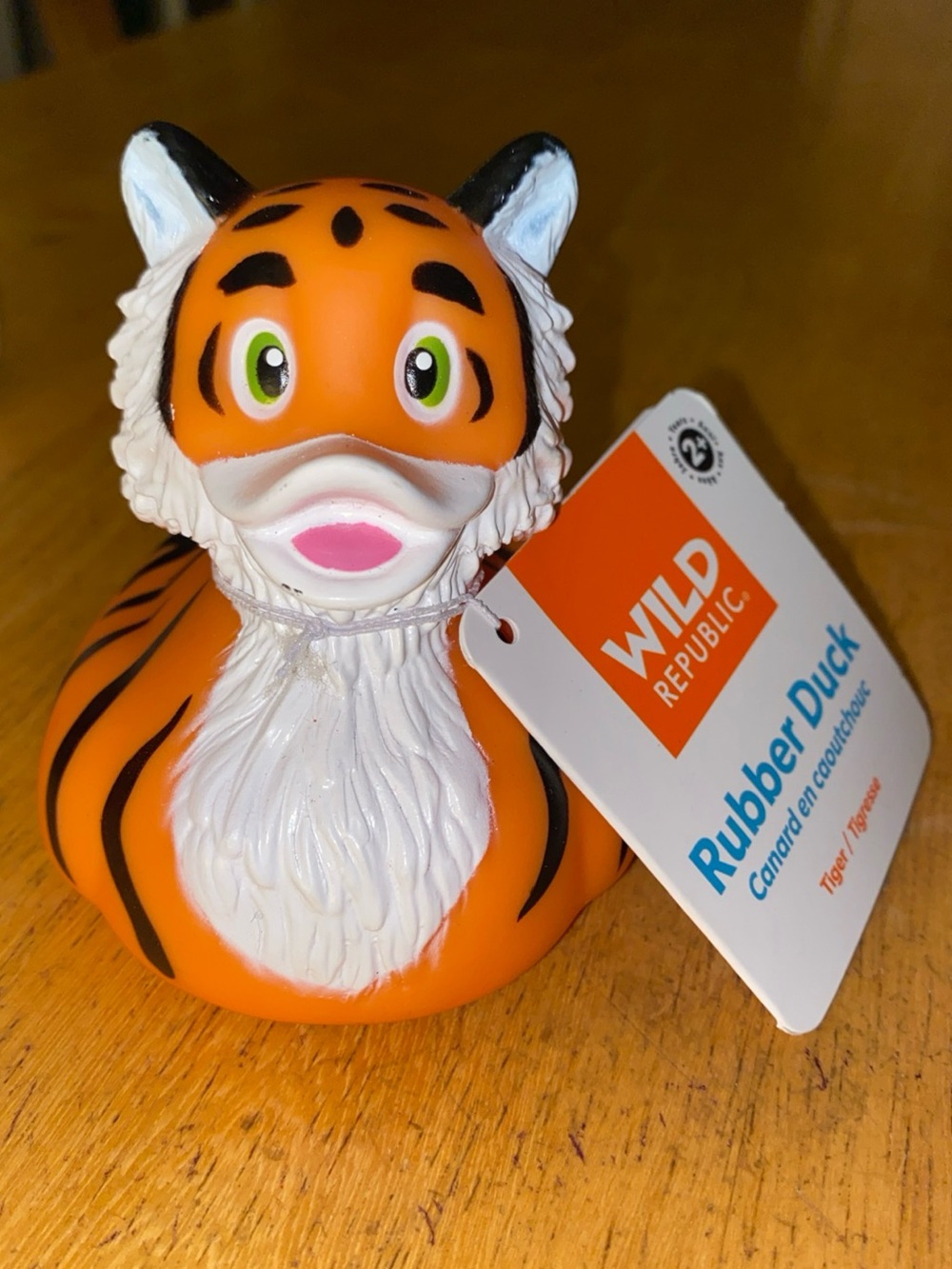 Tiger Rubber Duck Wildlife Wild Republic 4” new